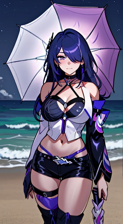 (masterpiece, best quality:1.2), 1girl, solo1girl black shorts black umbrella blue hair blue umbrella boots(4) breasts(9) coat(3) gloves(6) hair over one eye(4) holding(4) holding umbrella(2) jacket(5) long hair(10) looking at viewer(7) medium breasts navel oil-paper umbrella parasol pink background pink umbrella purple hair purple umbrella(2) race queen(2) rain(3) raincoat(2) red background red umbrella(2) shared umbrella(2) short shorts(3) shorts(6) simple background solo standing thighhighs transparent umbrella(2) umbrella(2) white umbrella bangs belt blush cleavage cowboy shot cross earrings earrings highleg highleg panties jewelry large breasts long sleeves mole(2) mole on breast night(3) night sky(3) panties purple bikini purple bra purple eyes(5) purple gloves purple panties sky(3) star \(sky\)(3) starry sky(3) underwear very long hair(7) bare shoulders(6) black gloves(3) clothing cutout(2) leg tattoo light particles midriff(4) pubic tattoo raiden mei(2) tattoo thigh boots thighs(4) black choker choker(3) cityscape(2) detached sleeves hand on hip(2) black dress building closed mouth(2) collarbone dress eyebrows visible through hair halter dress halterneck(2) parted lips sitting skyscraper upper body multiple straps cleavage cutout cloud crescent moon floating hair(2) full moon moon moonlight multicolored hair o-ring outdoors planet red moon shooting star smile(2) space streaked hair two-tone hair beach bent over blue sky blurry blurry background blurry foreground depth of field hair between eyes(2) leaning forward motion blur ocean swimsuit grey background stomach weapon white legwear beach umbrella feet out of frame one eye closed open coat planted puddle wide sleeves
