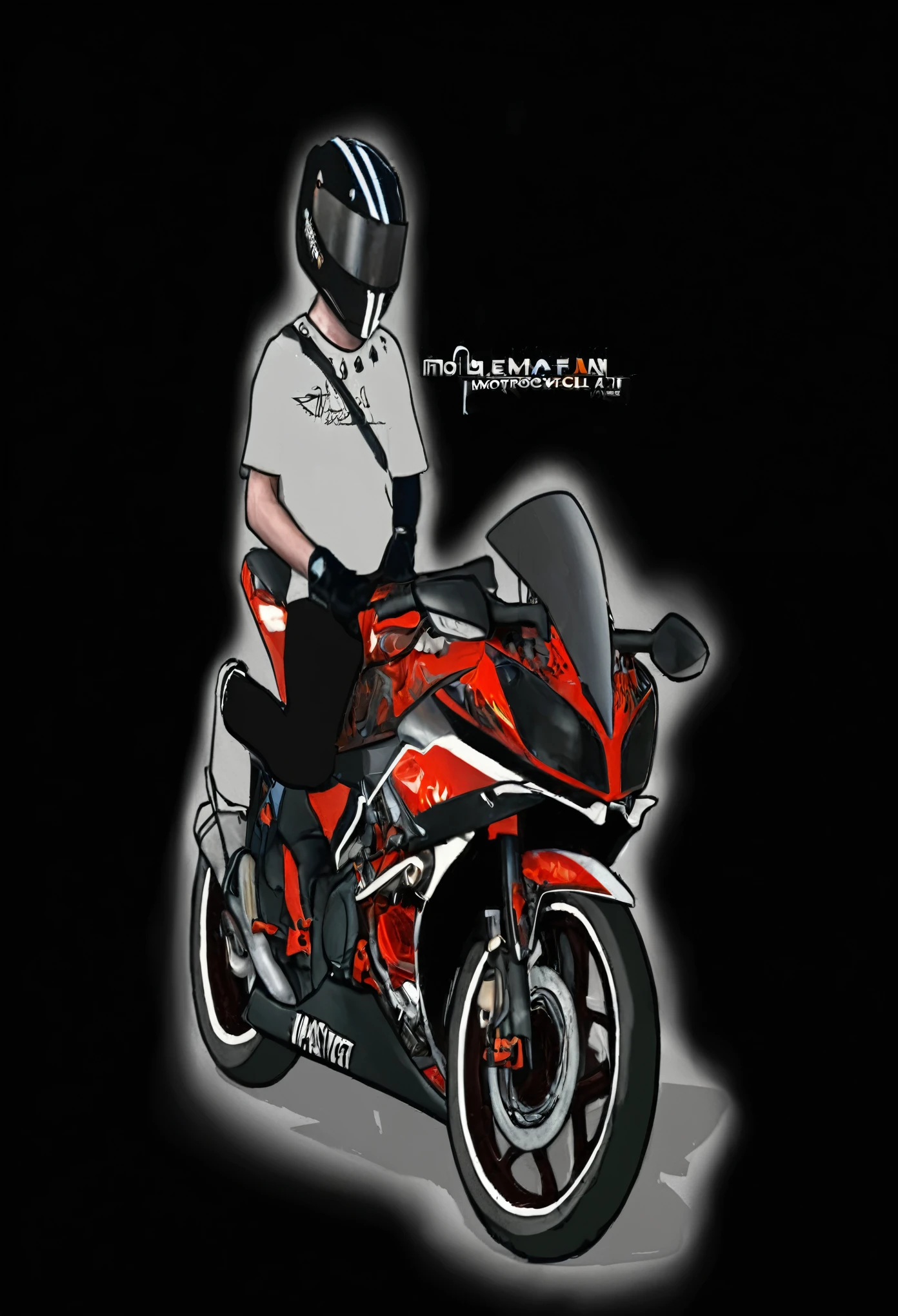 arafed man sitting on a motorcycle with a helmet on, desktop background, motorcycle concept art, motorbiker, digital art - n 5, desktop wallpaper, [ digital art ]!!, 3d render”, realism artstyle, fan art, motorcycle, digital art!!, speedpaint, motorbike, wallpaper”, random artist, digital art - n 9, cartoon artstyle