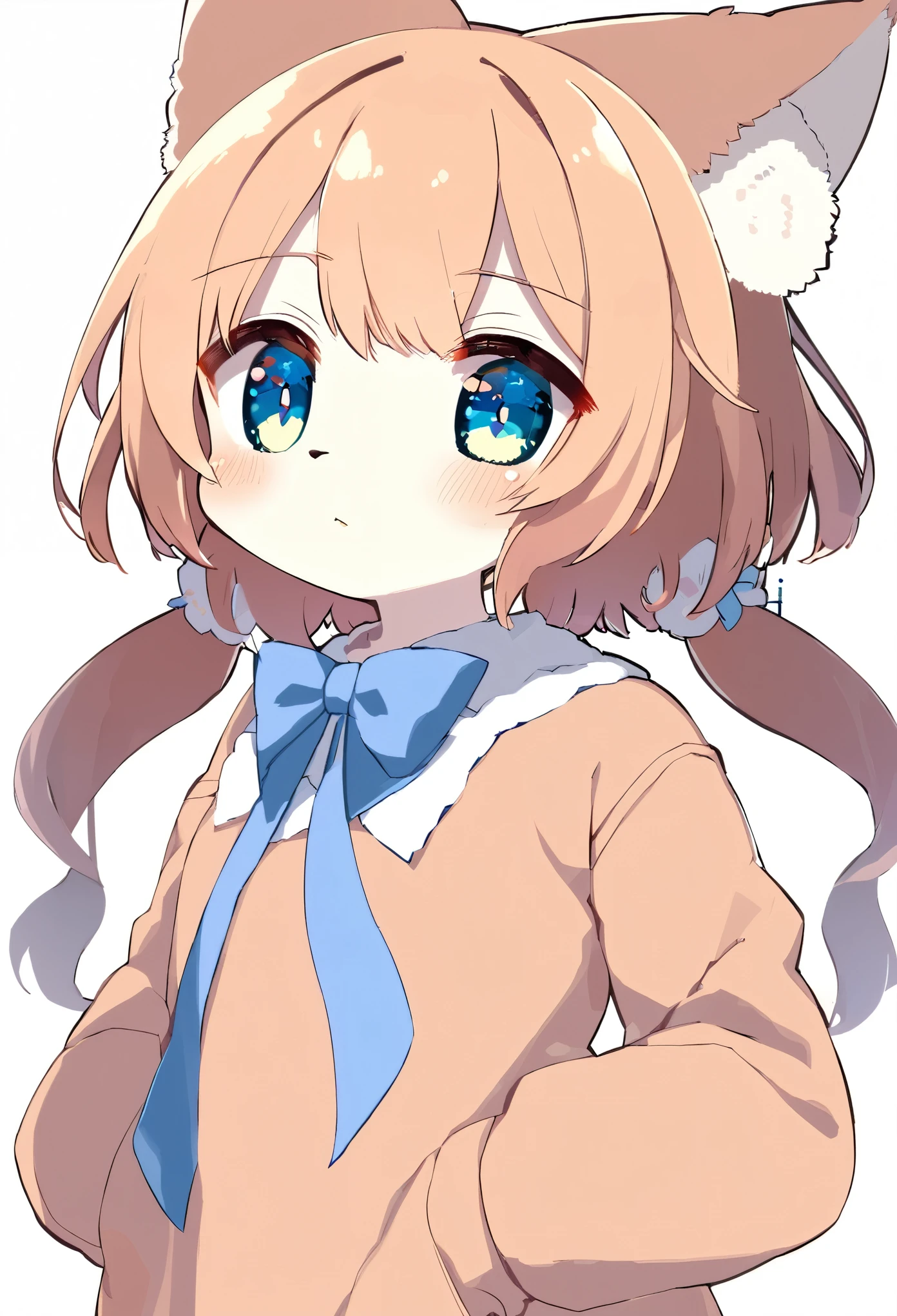 1girl, kemono, furry, no shadow, flat Design,