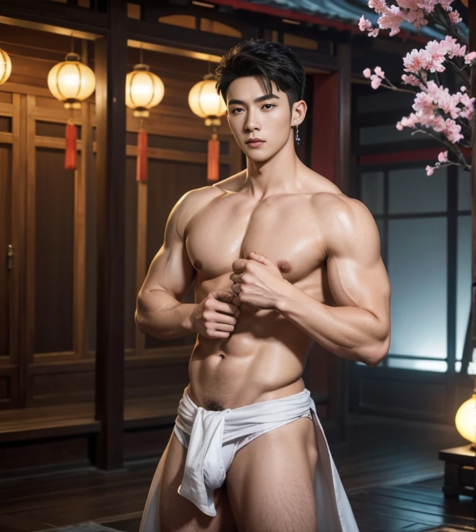 2 Handsome chinese guy fucking, having sex, full naked , show the dick, penetrate, 20 years old,hug, cuddle, touching lips, skin ship, romantic,  Asian, chinese hansome actor, kpop idol, handsome male model,manly, master work, best picture quality, higher quality, high detail, super high resolution, 8k resolution, perfect eyes, perfect skin, manly jawline, manly chin, perfect hands, big  chest muscles,  bare chest, big juicy butts, tattoos chest, tattoo hands, tattoo arms,earings, ancient pendents,  braceles, glowing eyes, short hair, hair details, detailed background , open Hanfu transparent (see throught), super sexy loincloth, naked, long big erection dick, detailed perfect dick shape, masturbate, Chinese garden background, Chinese kung fu, dragon-themed costumes, monk robes, spinning floating particles, chinese temple in background, looking at viewer