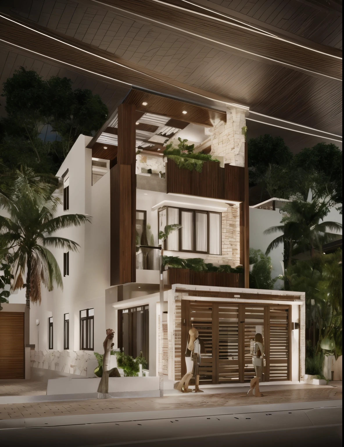 towhouse style modern, house