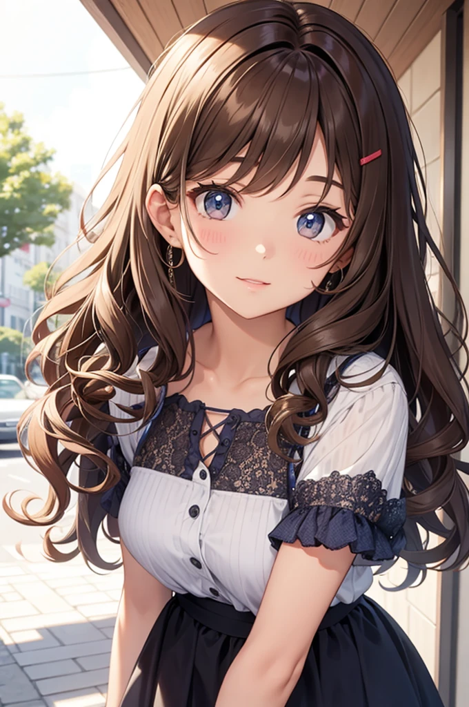 curl outward hair