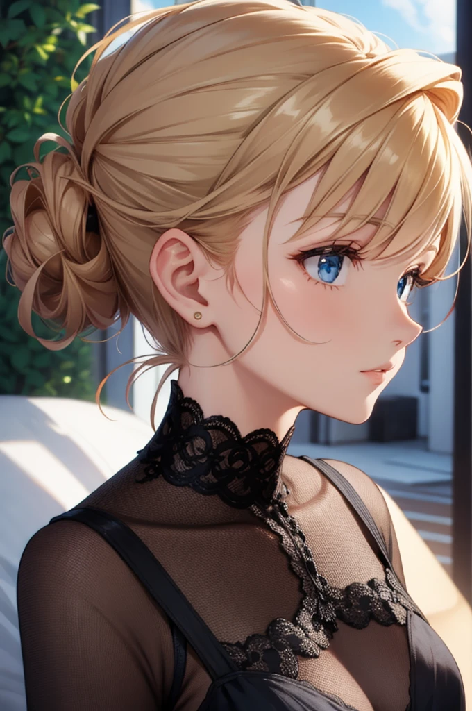 half updo