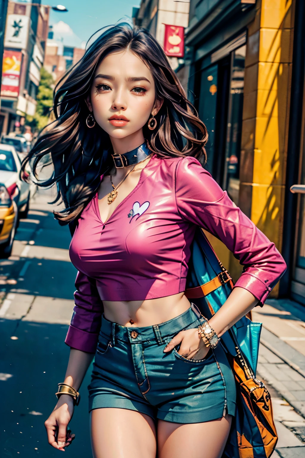 really like, love beautiful transparent background:1.2), high detail eyes , underwear, race, latex, pink, purple, as, green, 's, lavender color hair, body piercing, really like, really like, super detailed髪, master piece, best quality, expensive、expensive quality, High resolution, Emphasizing details, ((The most beautiful images in the world)), master piece, best quality, expensive、expensive quality, High resolution, Emphasizing details, ((the most beautiful images ), art by stjepan sejic, Art by J Scott Campbell, Artist Gilliam March, Artwork by Sitmar Liu, 4K, High resolution,High quality detailed, Style ::2.0 Comic illustration style,expensive、expensive quality, High resolution, Emphasizing details, 8K, khd, best quality, expensive、expensive quality, High resolution, Emphasizing details, 8K, high dynamic range, sharp focus, super detailed, perfect lighting, , Plump, Hips are beautifully curved, rock, rock star, nice,black leather jacket , Style, kulmin, Cat's ears, Cool bracelets, collar, short pants, fishnet pantyhose, Heart Print, Heart,