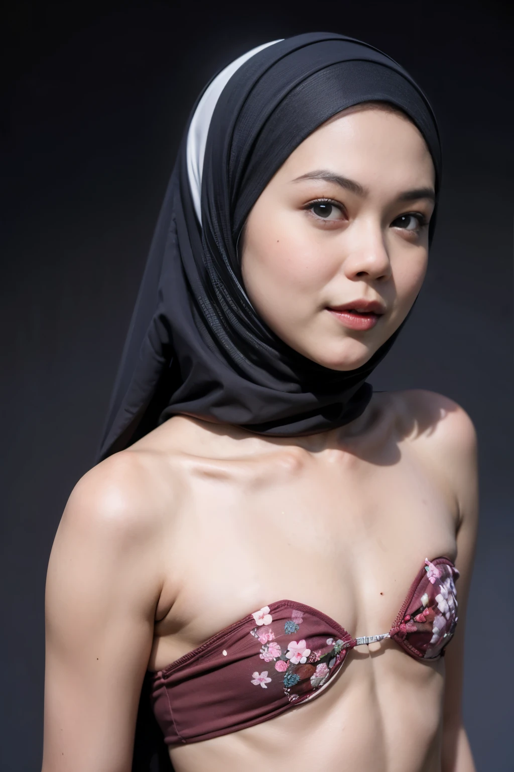 Bodybuilder Naked, (((HIJAB MALAY GIRL))), masutepiece, High quality, UHD 32K, Realistic face, Realistic skin feeling , A Japanese Lady, 8 *********, , Very cute and baby-like face, (((FLAT CHEST))), (MATRIX WORLD), ((look In front  at the camera and SADNESS)), ((())), (((CUTE GIRL))), ((RED LIPS)), ((wering lingerie Bra Floral Pattern)) little Bodybuilder, ((flat chest:1.8))