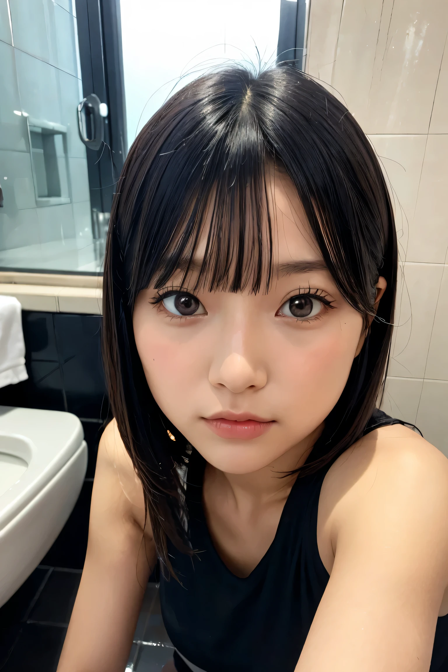 beautiful face,anime,((cool beauty)),(nsfw),1 female,black hair,brown eyes,medium hair,bedroom,on the bed,medium chest,((Completely naked)),sweating,20th generation,no pubic hair,Height: 168cm,sharp outline,slim body,cum in pussy,after sex,cum,lying,cumdrip,ass,fucked silly,sweat,cum pool,bukkake,saliva,some perfect pussy,