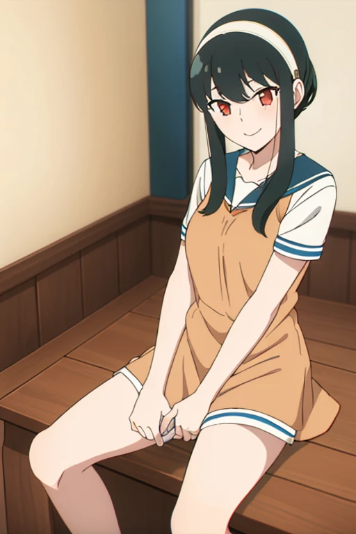 Peeing self, Have to pee, Anime, looking at camera, embarrassed, blush, pee stain, pee stain on skirt, peeing, yellow pee, tears, crying, out of breath, sweating, blue eyes, brown hair, one girl, mist fe