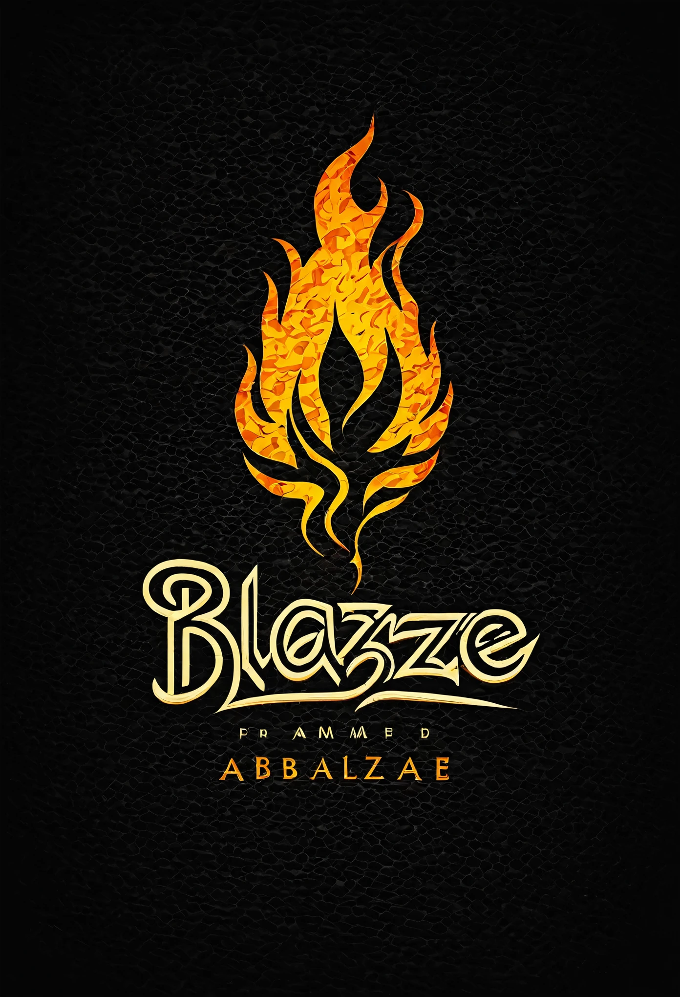 Logo for a bar named ABLAZE