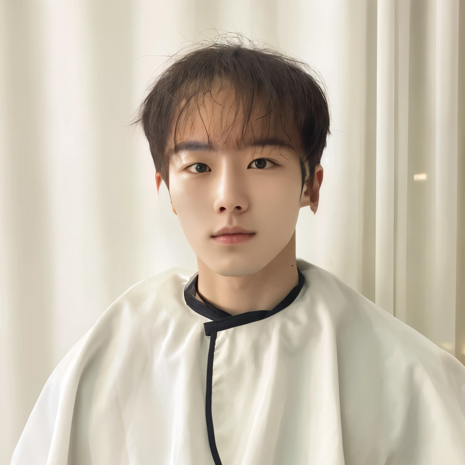 Best Quality, 8k, Masterpiece, (Portrait: 1.3), (photo realistic:1.4), (hyper realistic:1.4), Sharp Focus, looking at viewer, (smoother lighting:1.1), (increase cinematic lighting quality:0.9), realistic lighting, backlighting, light on face, ray trace, (brightening light:1.2), (Increase quality:1.4), sharp detail, (best quality real texture skin:1.4), finely detailed eyes, black_eyes, finely detailed face, 25 year old Korean man
