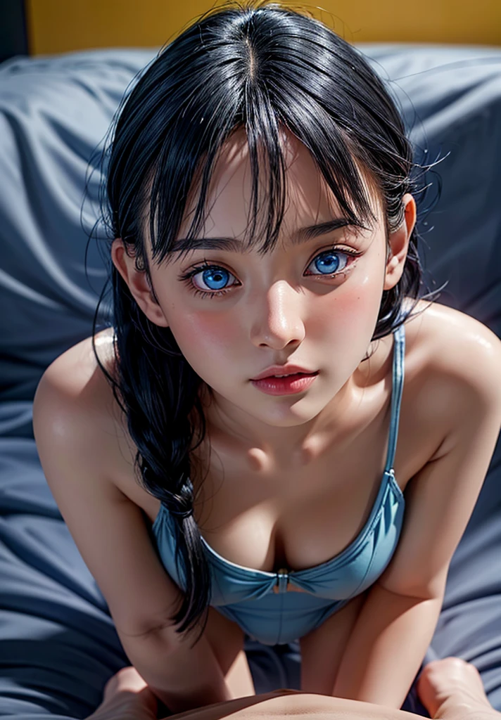 best,1girl ( Uzumaki Himawari ) , ( facial details ) , short hair ,details , age 18 femele ,plump body , no clothes , ager'face , cute face , hot , anime to be realistic , detailed charakter images , high quality photo , beautiful thin make up very real , perffect character cool style , pretty teen , HD photo model , simple background , details eyes , masterpiece , ornaments detailed , real life ,Best anime realistic ,1girl ,masterpiece ,from of a woman with long black hair and a , naked portrait, nude photography, she has a distant expression, semi realistic anime, in an anime style, semirealistic anime style, she has black hair, in anime style, (blue eyes:1.3), blunt bangs ,quality detail ,perffect charakter real live , high detailed photos real ,anime from realistic ,photrait realism , super detail ,cute eyes , detail hair ,ultra high quality ,Hd resulition , shiny nipple, erotic pose, very detailed wallpaper