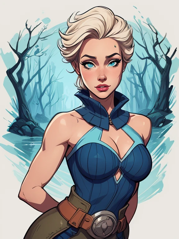 Personagem Yvonne Strahovski omagem de desenho animado de uma mulher .Ilustra??o estilo desenho animado, estilo de arte dos desenhos animados, estilo de arte dos desenhos animados, digital illustration style, design de personagens altamente detalhado, arte digital detalhada fofa, City fan art, Design de personagens de retrato, beautiful digital illustration, retrato de alta qualidade, Arte em quadrinhos, mulher jovem. expression of sexual desire background Woman character atompunk style Fallout 4 Queen Anna of Arendelle with scars of war Cartoon image of a woman .Ilustra??o estilo desenho animado, estilo de arte dos desenhos animados, estilo de arte dos desenhos animados, digital illustration style, estilo atompunk design de personagens altamente detalhado, arte digital detalhada coragem, Forest fan art, Design de personagens de retrato, beautiful digital illustration, retrato de alta qualidade, Arte em quadrinhos, mulher jovem cabelo com transas lindas . Queen Anna of ArendelleBeautiful lined eyes Medium large bust and wonderful sexy clothes. image expression of sexual desire from waist to head illustration Queen Anne of Arendelle atompunk style Fallout 4