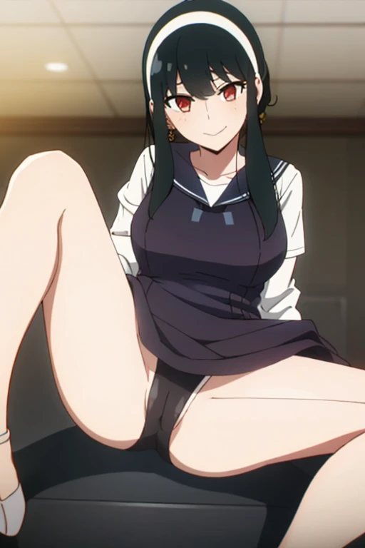 (masterpiece, highest quality: 1.2), alone, 1 girl, alone, panties,,black,string panties,Sailor suit,your heather, View audience, Long black hair, head band, Earrings, Big Breasts, Medium Waist, Medium Hips, wide thighs, Embarrassing, charm, She is smiling with her mouth closed, Good move....., Excellent anatomy,panties,Browsing Caution,classroom,,Sailor suit,,(((pantiesの中に手を入れて))), (( Masturbating by touching the vagina with your fingers)), love juice spilling on the floor, liquid splashing from girl'Between the legs,whole body,Browsing Caution,Sitting at a desk,love juice spilling on the floor, liquid splashing from girl'Between the legs,