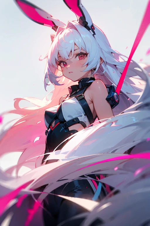 chica anime con orejas de conejo y cabello rosado sentada en un gran pedazo de papel, mejor fondo de pantalla de anime 4k konachan, estilo anime 4k, Fondo de pantalla de arte anime 4K, Fondo de pantalla de arte anime 4k, wlop ross dibuja, fondo de pantalla de arte anime 8k, por krenz cushart, :: rossdraws, cushart krenz arte clave femenino
