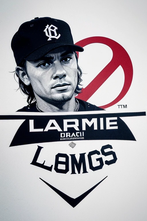 Dame un logo con la letra D con un estilo de equipo de baseball