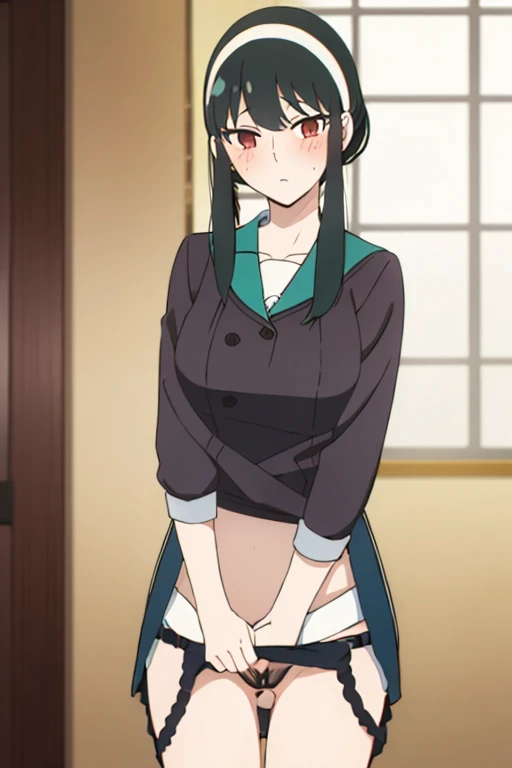 (masterpiece, highest quality: 1.2), alone, 1 girl, alone, nsfw,panties,,Browsing Caution,black,blazer,your heather, see-through panties,blush,かなりEmbarrassing, View your viewers, Long black hair, head band, Earrings, Big Breasts, Medium Waist,Medium Hips, wide thighs, Embarrassing, charm, Good move...., Excellent anatomy,panties,classroom,,Sailor suit,blazer,skirt, (((skirtめくり, I can see your pants))),love juice,Love juice,
pussy juice,Love juice,
pussy juice stain,
