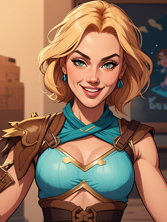 Personagem mulher estilo atompunk Fiona rainha Anna de Arendelle com marcas de guerras Imagem de desenho animado de uma mulher .Ilustra??o estilo desenho animado, estilo de arte dos desenhos animados, estilo de arte dos desenhos animados, digital illustration style, estilo atompunk design de personagens altamente detalhado, arte digital detalhada coragem, Forest fan art, Design de personagens de retrato, beautiful digital illustration, retrato de alta qualidade, Arte em quadrinhos, mulher jovem cabelo com transas lindas . Queen Anna of ArendelleBeautiful lined eyes Medium large bust and wonderful sexy clothes. image expression of sexual desire from waist to head illustration Queen Anne of Arendelle atompunk style Fallout 4 style pose playboy magazine sensual witch Character cartoon style facial expression happy beautiful smile and six medium small portrait mode waist up with lots of gold around her other stones precious portrait mode waist up queen of the south Jennifer Connelly GTA scenery dominatrix gold coins chest with jewelry with her boyfriend, um homem com barba preta, armado com um estilo militar,