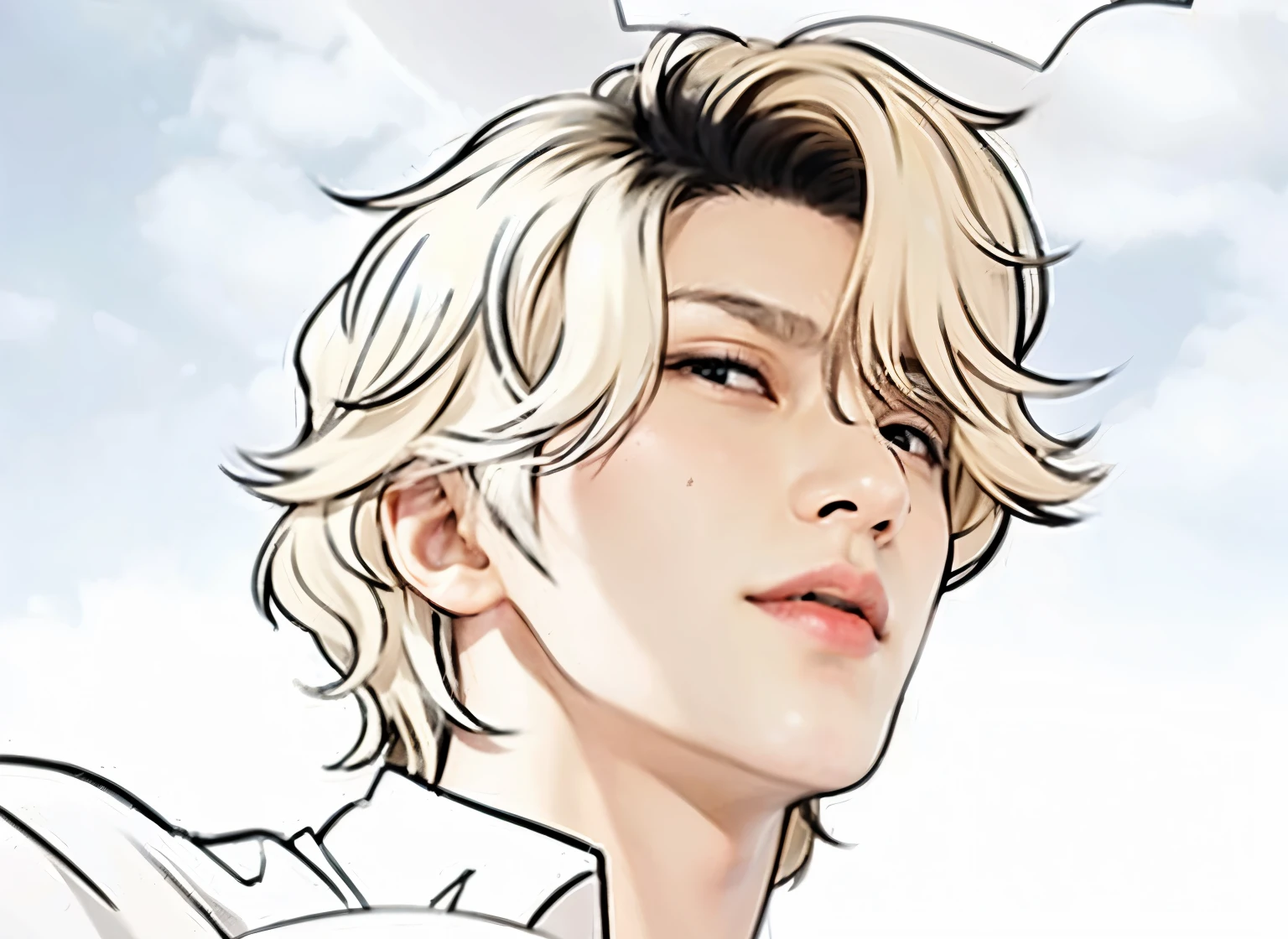 Man with blonde hair