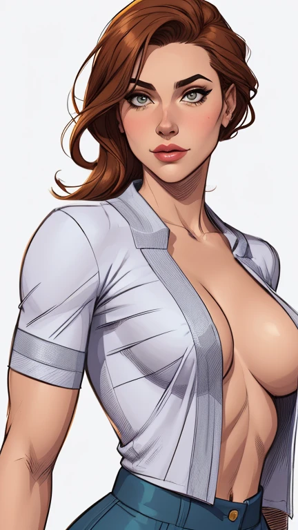 estilo de desenho animado:1.2), os west velho oeste mulher brasileira draw ART Artline fundo branco mulher Imagem de desenho animado de uma mulher , roupas sensuais , garota super valente destemida , Ilustra??o estilo desenho animado, estilo de arte dos desenhos animados, estilo de arte dos desenhos animados, digital illustration style, design de personagens altamente detalhado, arte digital detalhada fofa, City fan art, design de personagem retrato, beautiful digital illustration, retrato de alta qualidade, arte em quadrinhos, retrato do design do personagem, white background Busty without clothes and medium breasts cartoon style female character in Fallout 4 costume old west uniform 