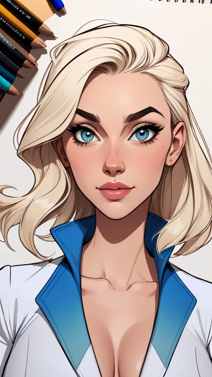 estilo de desenho animado:1.2), os west velho oeste mulher brasileira draw ART Artline fundo branco mulher Imagem de desenho animado de uma mulher , roupas sensuais , garota super valente destemida , cartoon style illustration, estilo de arte dos desenhos animados, estilo de arte dos desenhos animados, digital illustration style, design de personagens altamente detalhado, arte digital detalhada fofa, City fan art, design de personagem retrato, beautiful digital illustration, retrato de alta qualidade, arte em quadrinhos, retrato do design do personagem, white background Busty without clothes and medium breasts female character cartoon style in Fallout 4 costume old west uniform old west
