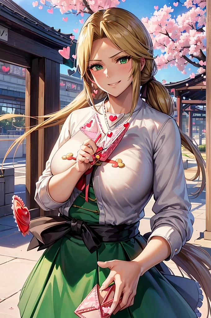 K(A sloppy smile, the face we are looking for, Mischievous face:1.9)8Kんで(((((handing over a love letter:1.９)))))((woman,Huge , (Huge breasts:1.4),Are fat,とても唇が赤いHuge breastsを強調,Big Ass,Narrow waist,Long legs,Green Eyes立っている)) 8k((((Anime Style),(The facial expression is good))))8k(((((Anime Style)Green Eyes)))) 8k((Standing at the station))8k((Waiting for a train at the station))8k((Morning))8k((Beauty))((学生blazer15歳学生服 緑のネクタイ, blazer, Pleated skirt))8k(((spring,cherry blossoms,The wind is blowing,Her skirt is flipped up,cherry blossomsが散っている:1.3))) 8Kんで(((((handing over a love letter))))) 8Kんで(((((handing over a love letter)))))8K(Close-up of face)8k(womanの手の描写が上手い)