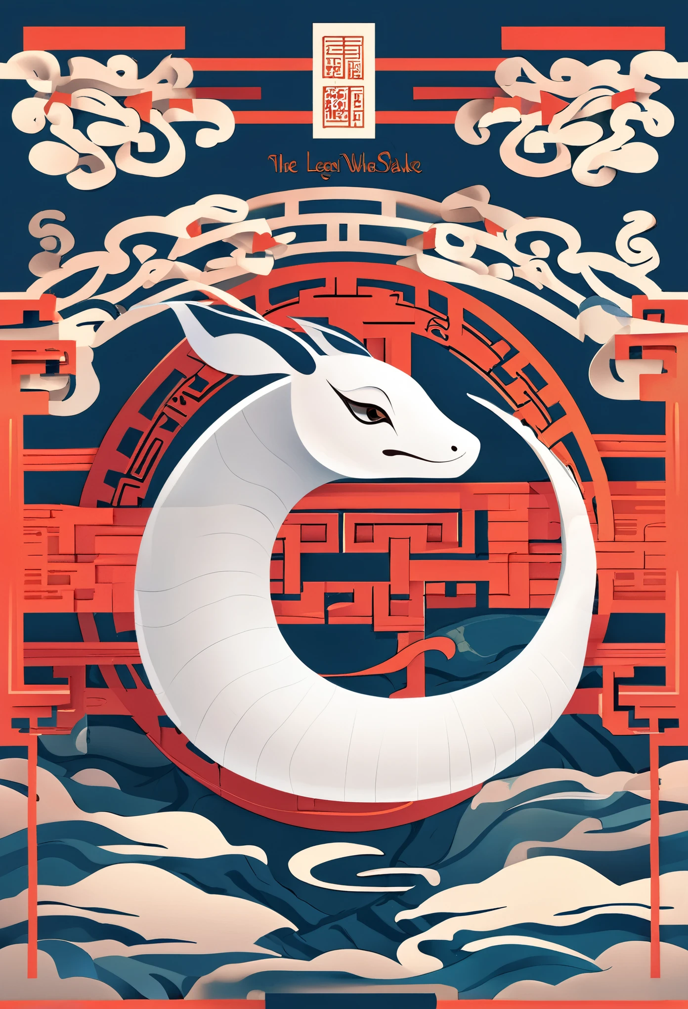 cover page, Four major folk legends of ancient China, The Legend of the White Snake, Bai she zhuàn, flat Design, vector illustrations, graphic illustration, detailed 2d illustration, flat illustration, digital illustration, digital artwork,