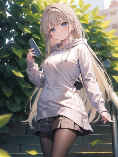 (masterpiece:1.3),((High resolution)),((high quality)),((Super detailed))、One girl、Perfect balance、Perfect Face、Detailed face、Cute face、beautiful詳細な目、Expressive eyes、Cute eyes、Shiny eyes、Perfect body、beautiful体、((8K Wallpaper)) ,(8K),Shine, Shine光, (perfect hand :1.7),Ray Tracing,Perfect lighting, Shine目, (Watching the audience,smile:1.1), (Mature Woman:1.4),Mahiru Shiina (Shiina Midday) ,blonde,Brown eyes, ((Brown eyes:1.7)), ((smile)),((弾けるようなsmile)),Long Hair,sneakers, ((Black Pantyhose)) , (hoodie:1.2) , ((Panty stocking)) , shoes、skirt, ((head shot))、Embarrassing、blush、beautiful女の子、Cute face、beautiful顔、Cute face、beautiful、Good anatomy、smile、Mistress Pose, smile, blush, Outdoor, Day, blue sky, empty, Watching the audience, Moody lighting, In-person audience、((Are standing))、From below、(NSFW:1.3),skirtを上げる,((Panties through pantyhose))