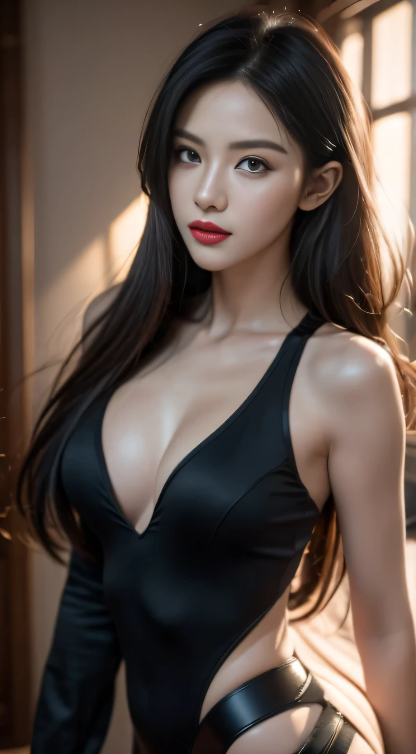 black hair, hair bobbles, wince, longeyelashes, solid circle eyes, light smile, ear blush, fang, Surrealism, drop shadow, anaglyph, stereogram, tachi-e, pov, atmospheric perspective, 8k, super detail, ccurate, best quality,((best quality)), ((masterpiece)), (detailed:1.4), 3D, Image of beautiful cyberpunk woman,HDR (High Dynamic Range),Ray Tracing,NVIDIA RTX,Super Resolution,Unreal 5,Subsurface scattering,PBR Textures,Post-Processing,Anisotropic filtering,Depth of Field,Maximum clarity and sharpness,Multi-layered textures,Albedo and Specular Maps,Surface Shading,Accurately simulate the interaction of light with materials,Perfect proportion,Octane Rendering,Two-color lighting,Large aperture,Low ISO,White Balance,Rule of Thirds,8K Native,