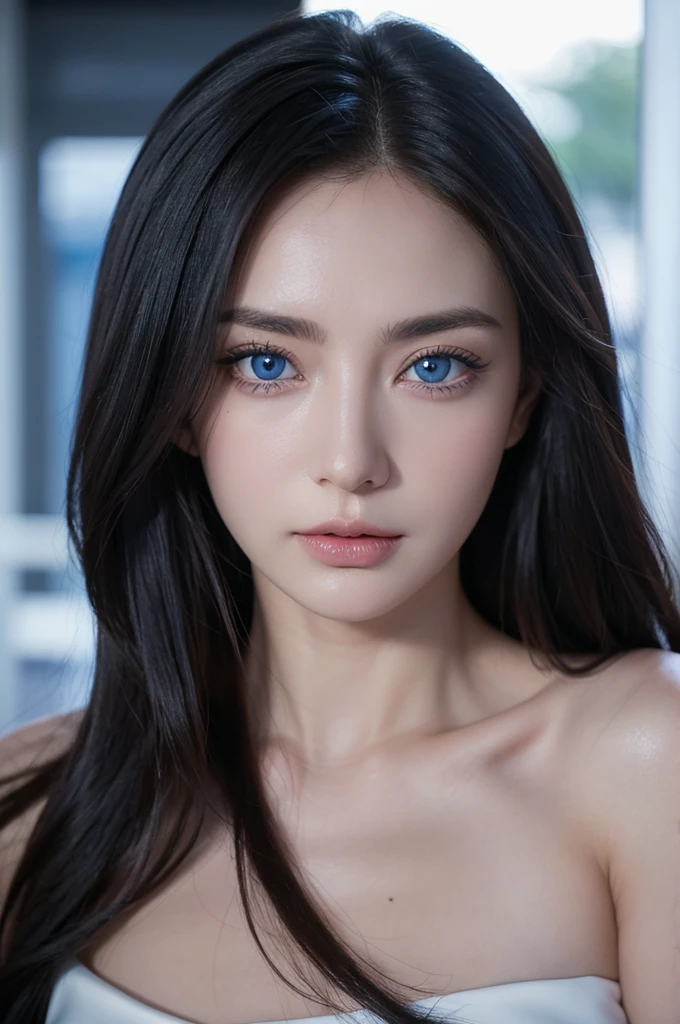 full body masterpiece, ultra realistic, 16k, high quality, incredibly detailed, dream aesthetic, dream atmosphere, cinematic, (sharp focus : 1.5), (photorealistic : 1.3), gothic (Gorgeous gothic girl), Liz Vicius, defined jaw, square face, wonderful gothic girl (enchanting seductress), cinematic, detailed, 16k sharp focus, realistic. wonderful. Seductive (evil). black hair (realistic texture), highlighted, silky and shiny hair, detailed hair (realistic), (natural). wonderful detailed face (enchanting seductress). blushed cheekbones (rosy cheeks), tanned skin, (white skin) alabaster skin that seems to glow ethereally. Her attire is gothic. Voluptuous shape. turquoise blue eyes (evil eyes look). a symmetrical face ::2 gothic clothes + ArtStation Trends + fantasy art + realistic cloth + fractals in the background, loose hair --aspect 9:21 – enhance your unearthly beauty. realistic skin texture, pale white skin illuminated. realistic perfect shading. absurd, realistic textures. alone, alone, 1 girl. Looking at the viewer. muscular female body, hot body, toned body, defined muscles. big natural breasts, cleavage. pantyhose, gothic (black) dress (realistic texture). In different sex positions at different angles. Bedroom background. incredibly real, best quality, photorealistic.
