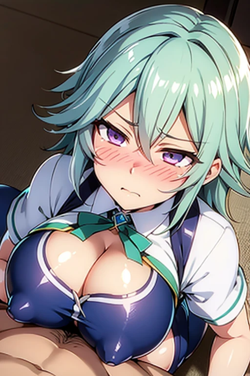Sakuya Izayoi Big Tits Blushing Embarrassed