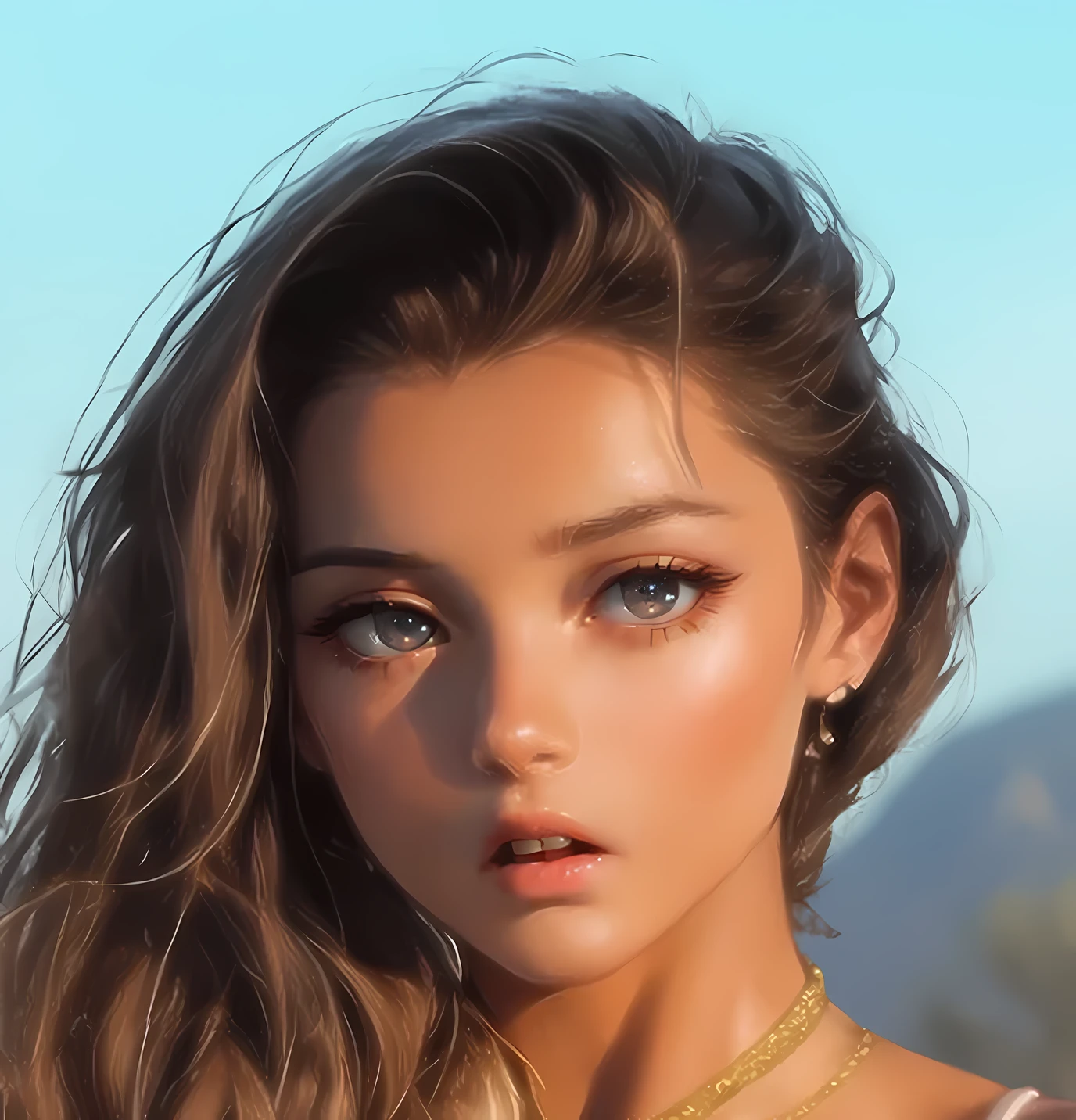 Surprised expression，{best quality}, {{masterpiece}}, {highres}, original, extremely detailed 8K wallpaper, 1girl, {an extremely delicate and beautiful},,