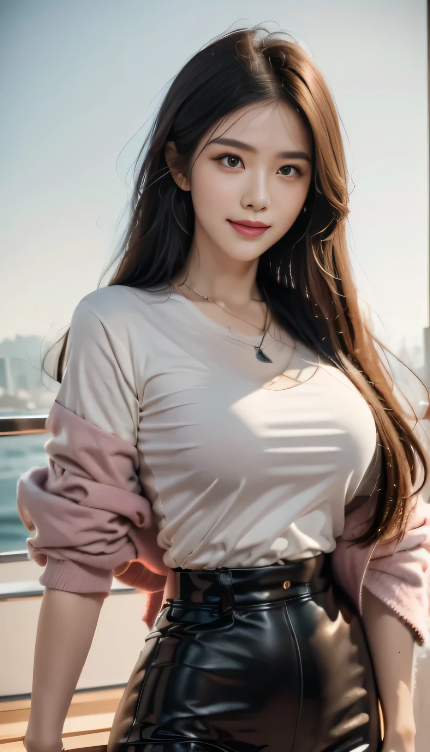 black hair, hair bobbles, wince, longeyelashes, solid circle eyes, light smile, ear blush, fang, Surrealism, drop shadow, anaglyph, stereogram, tachi-e, pov, atmospheric perspective, 8k, super detail, ccurate, best quality,1 girl,Solitary, Official Art of Happy Smile, Unity 8K wallpaper, Ultra Detailed, fair and aesthetic, fair, masterpiece, best quality, Fox Demon, Fox Mask, Pink and white haori jacket, Foxfire Curse, Fox is familiar, Transformation,Depth of Field