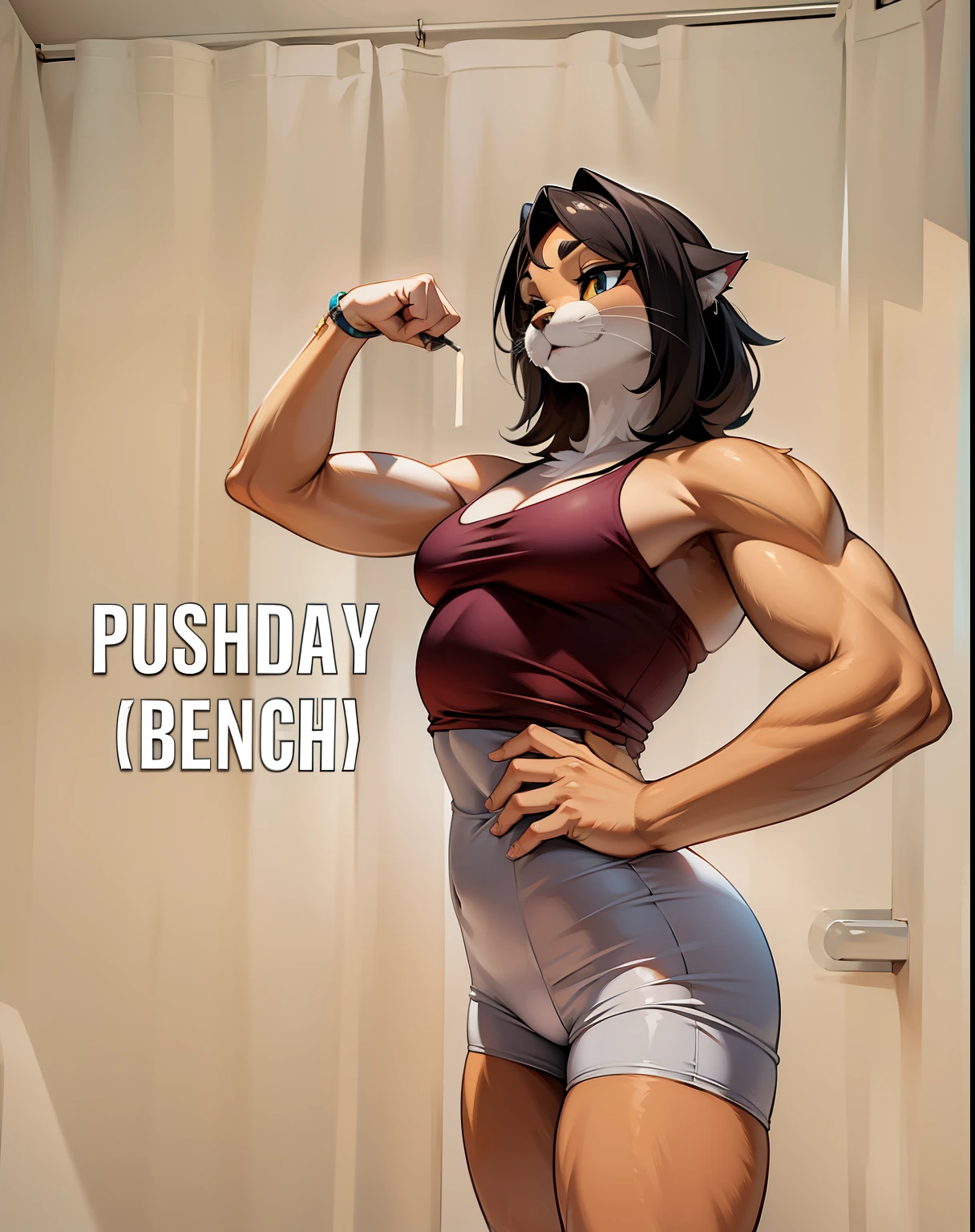 8k, RAW photo, best quality, masterpiece:1.2), MUSSAL MOMY CAT GIRL FURRY