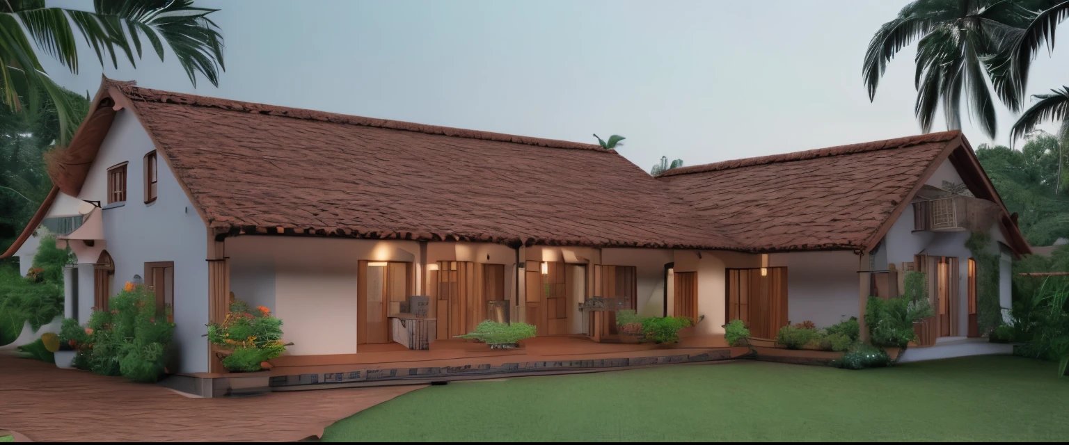 a rendering of a small house with a red roof and a porch, highly detailed realistic, realistic highly detailed, beautifully detailed render, realistic 3 d style, crisp detailed 3 d render, hyper detailed and realistic, photorealistic highly detailed, hyper detailed 3d render, hyper detailed 3 d render, in style of ultra realistic, vivid detailed realistic, high detail 3 d render