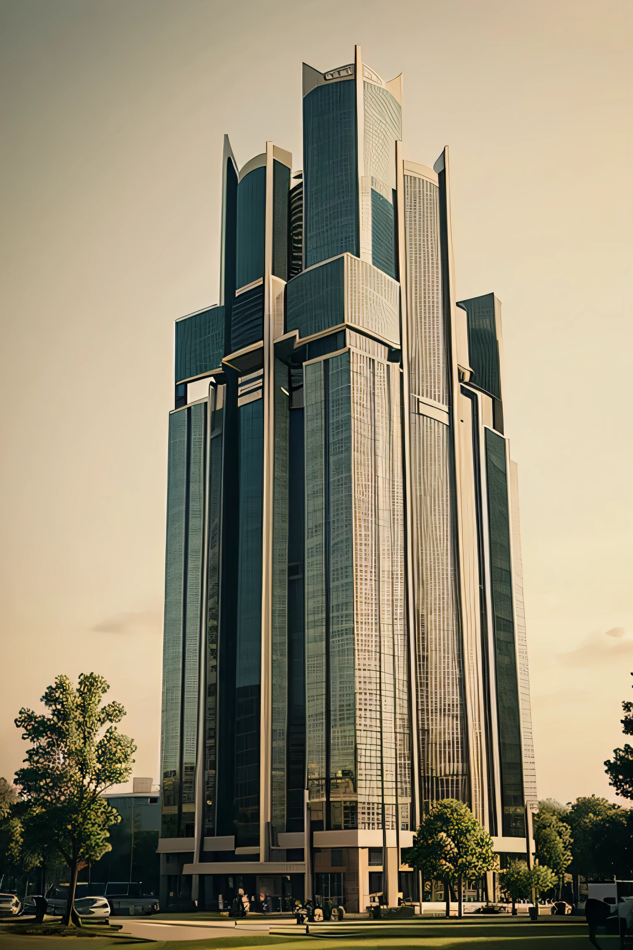 architech tower drawing