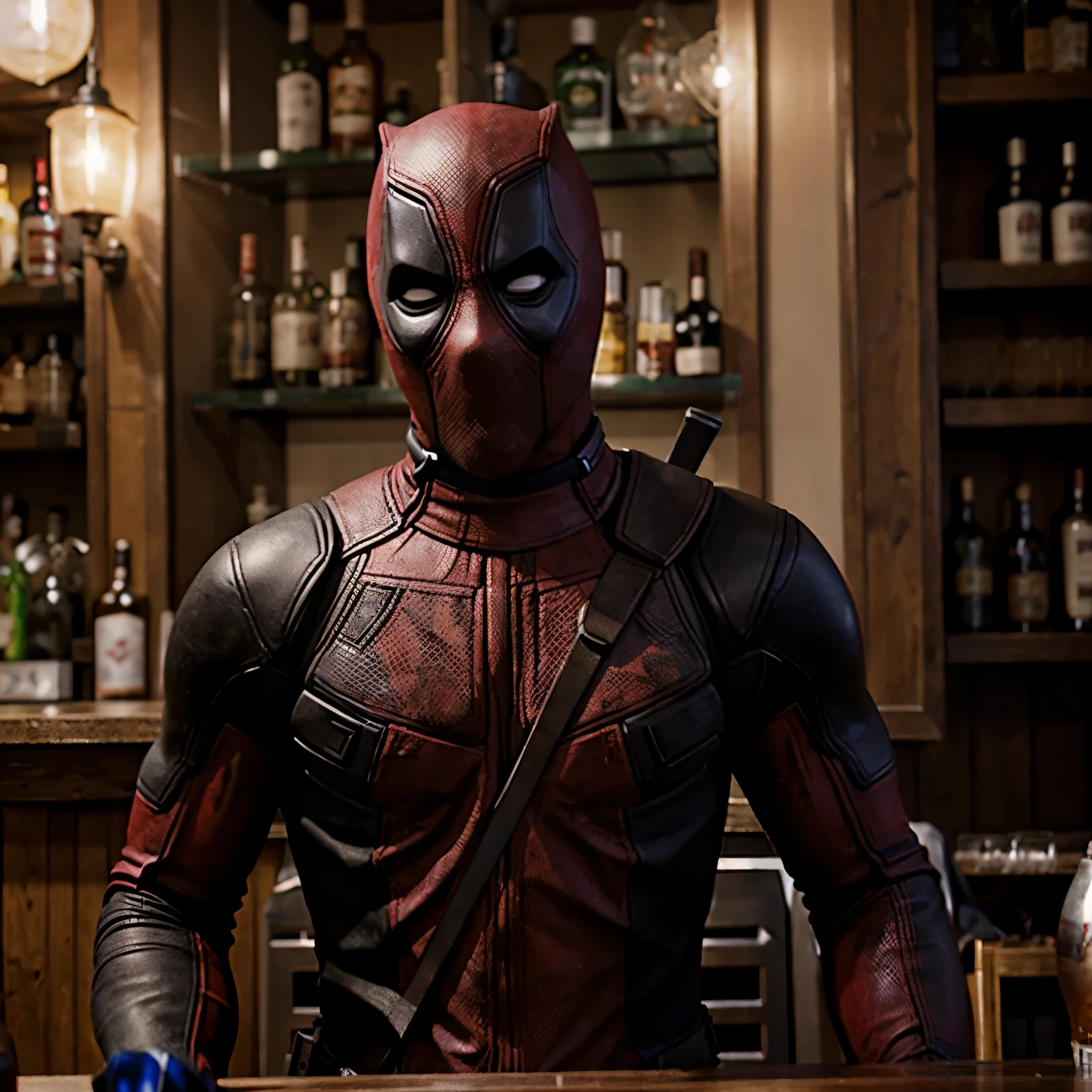 Deadpool en un bar 