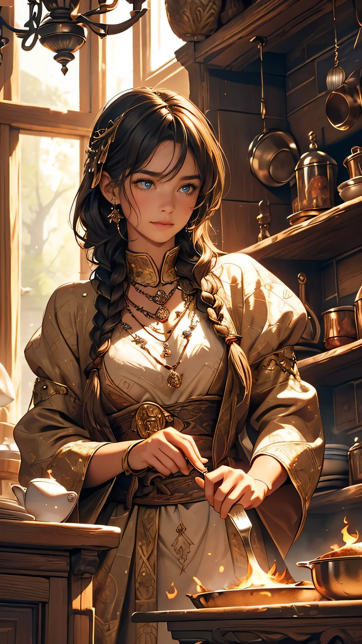 highly detailed portrait of a coffee in the morning, ornate, digital painting, artstation, concept art, smooth, clear focus, greg rutkowski, artgerm, global lighting, detailed and fantasy