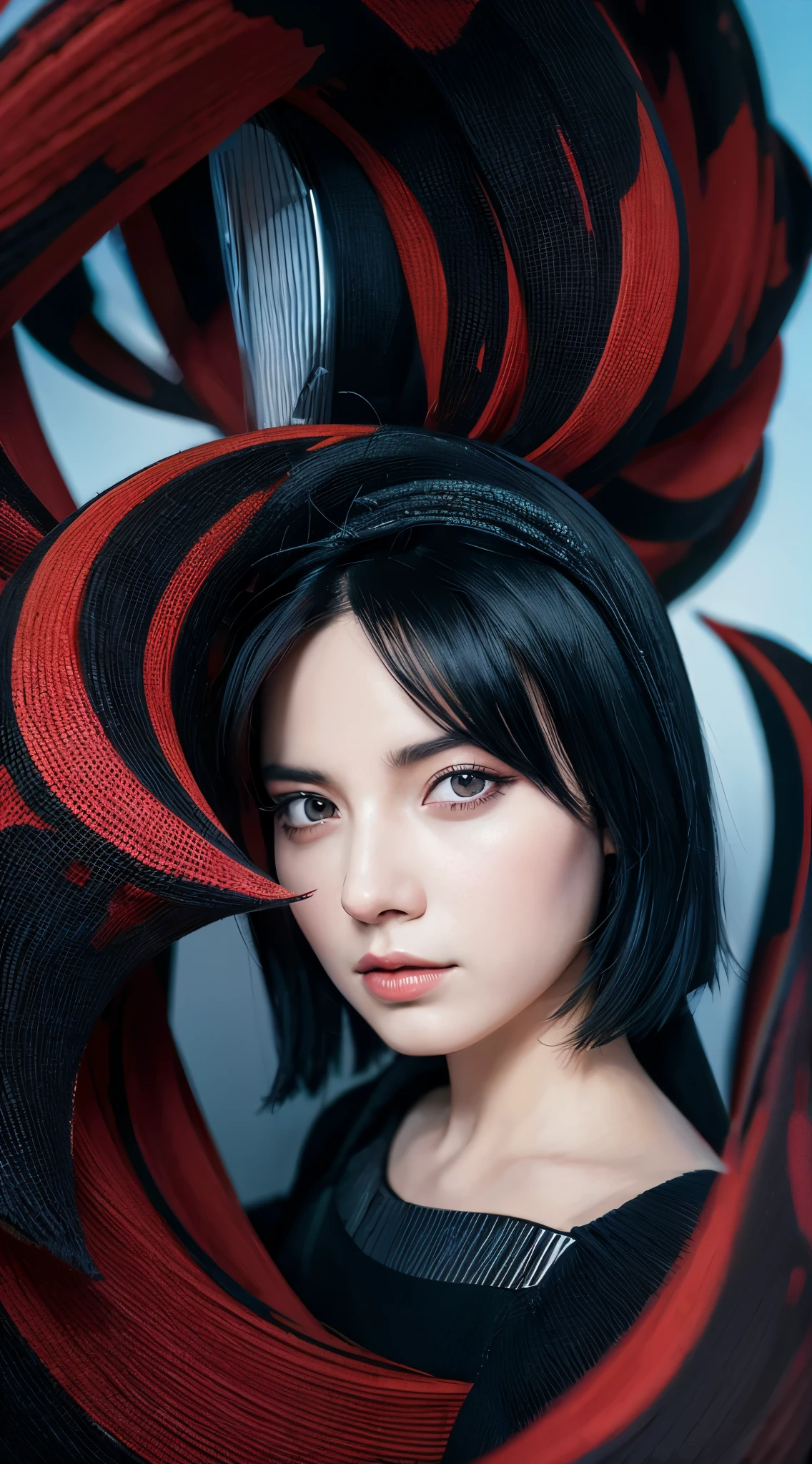 Black Hair, Surrealism, 8k, Super Detail