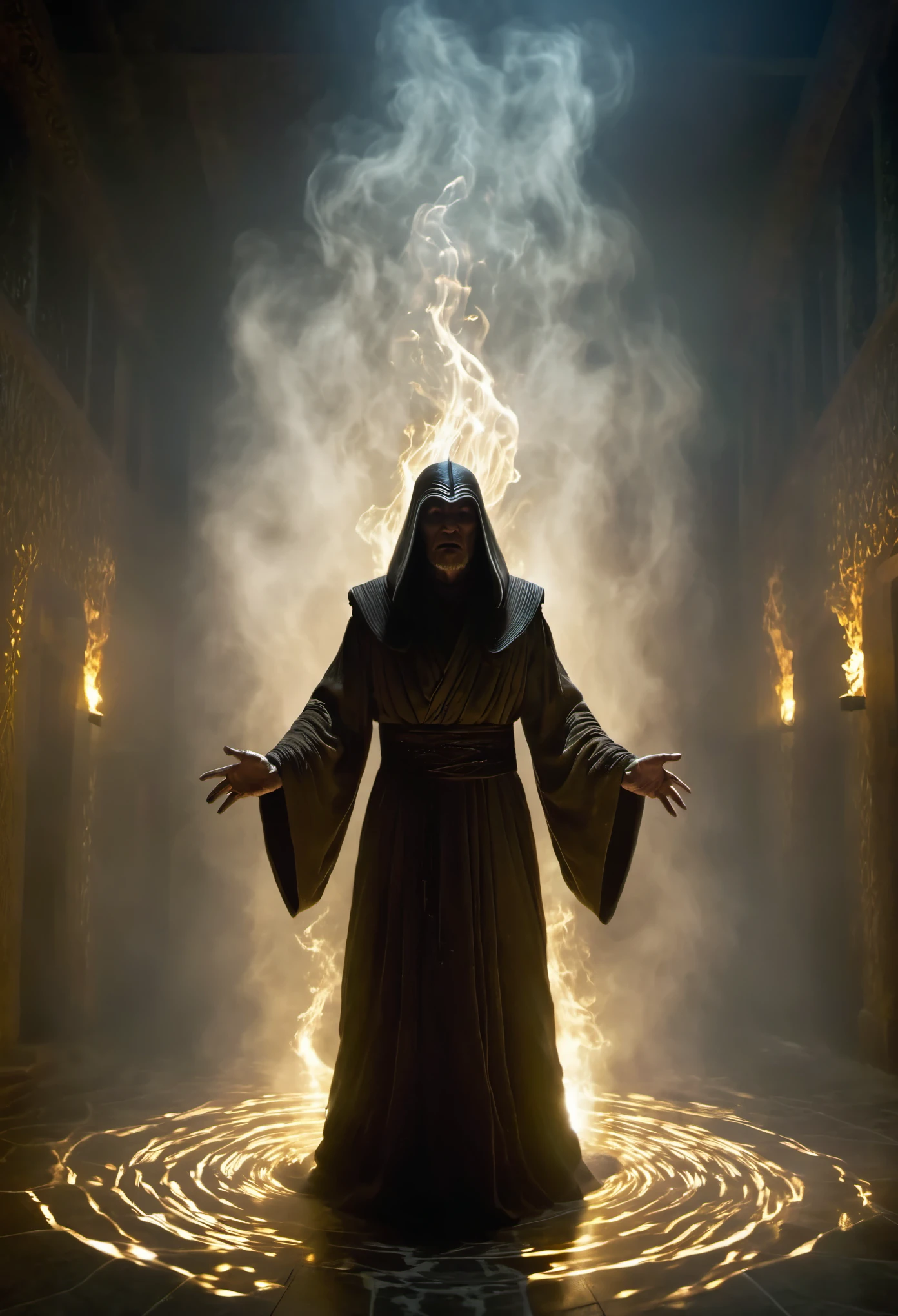solo, the ancient one, a hellish creature, no_humans, mystery，Motion blurred， Movie-level lighting effects，