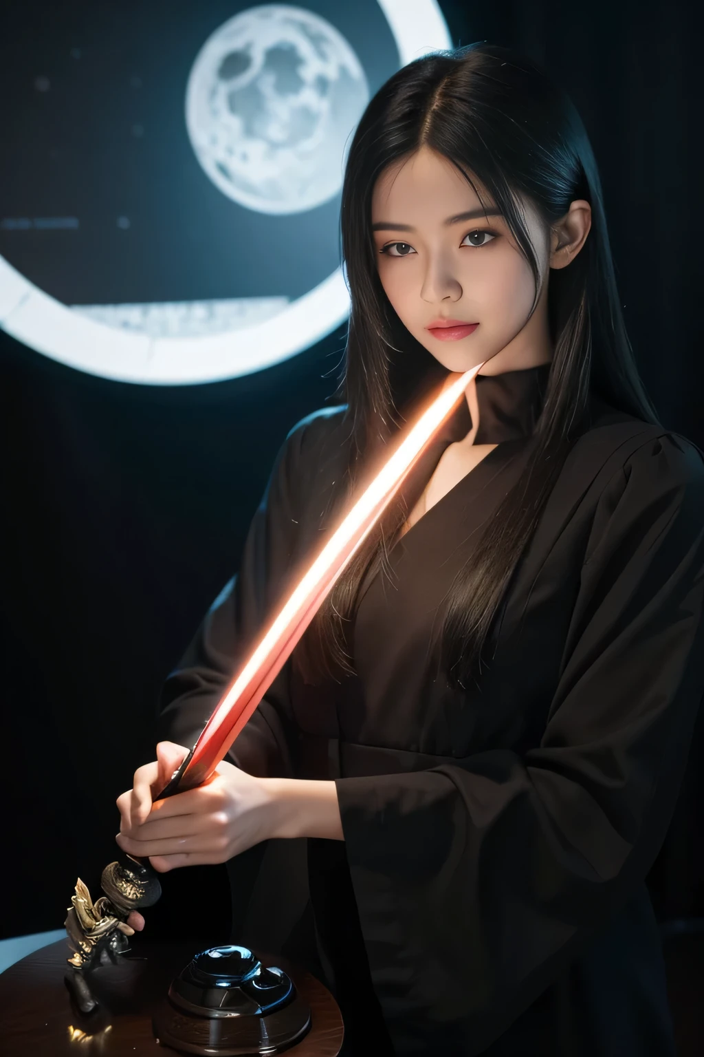 black hair, hair bobbles, wince, longeyelashes, solid circle eyes, light smile, ear blush, fang, Surrealism, drop shadow, anaglyph, stereogram, tachi-e, pov, atmospheric perspective, 8k, super detail, ccurate, best quality,Anime poster of a woman holding a sword and a woman holding a sword, Neil autoamata, Neil:Automata inspired, Neil : Automata inspired, Neil 2 b, 2b Neil Automata, Neil Automata, Neil, Neil:Automata, film still of 2b Neil Automata, Neil inspired, Key Art, 2 b from Neil Automata