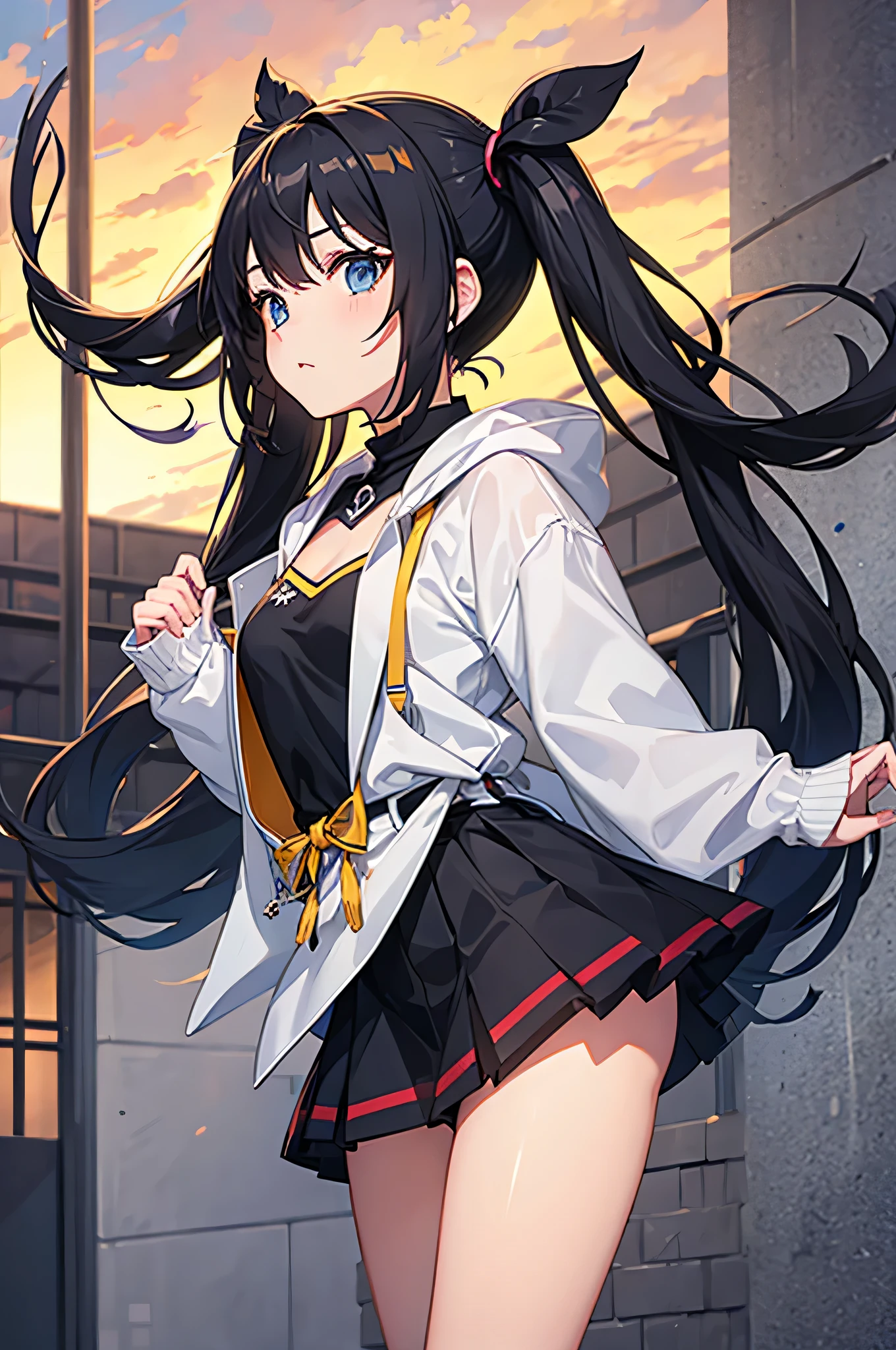 one-girl，twintails