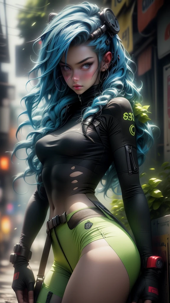 unreal engine:1.4,CG K ultra realistic, photorealistic:1.4, skin texture:1.4, artwork 1girl, Gatling gun, Shell, looking at viewer, dynamic pose, Blows, ammunition belt, gloves, breasts, shooting, extremely detailed :1.4, more detailed, optical mix, playful patterns, animated texture, unique visual effect, or cyberpunk yellow color, red pantyhose, yellow leather miniskirt, masterpiece, ((colors, cyan, greens, pink, brown: 1.2)) , 8k realistic digital art)), 32k