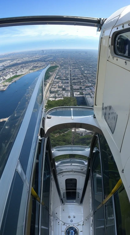 View from a space elevator　10,000 meters above ground