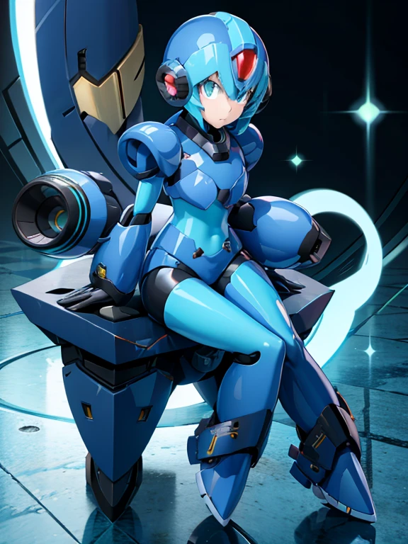 A lot of female Reploids, All are cute and pretty, Full Body Shot