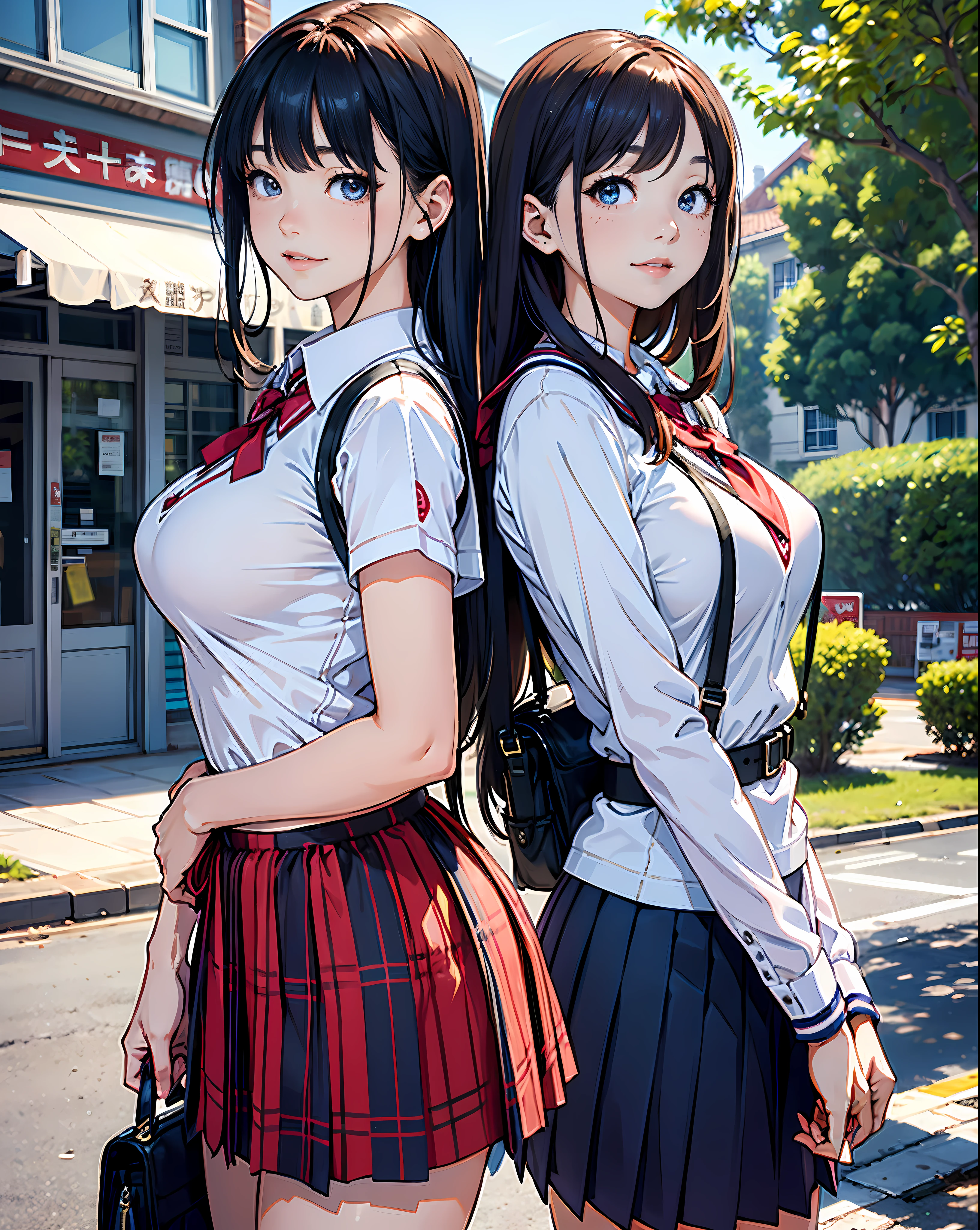 hi-school girl、17 age、a smile、large boob、Delicate body、thin-waist、thin arm
