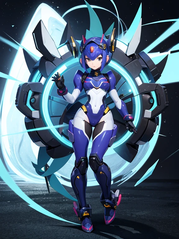 Many female Reploids, All are cute and pretty, Full Body Shot