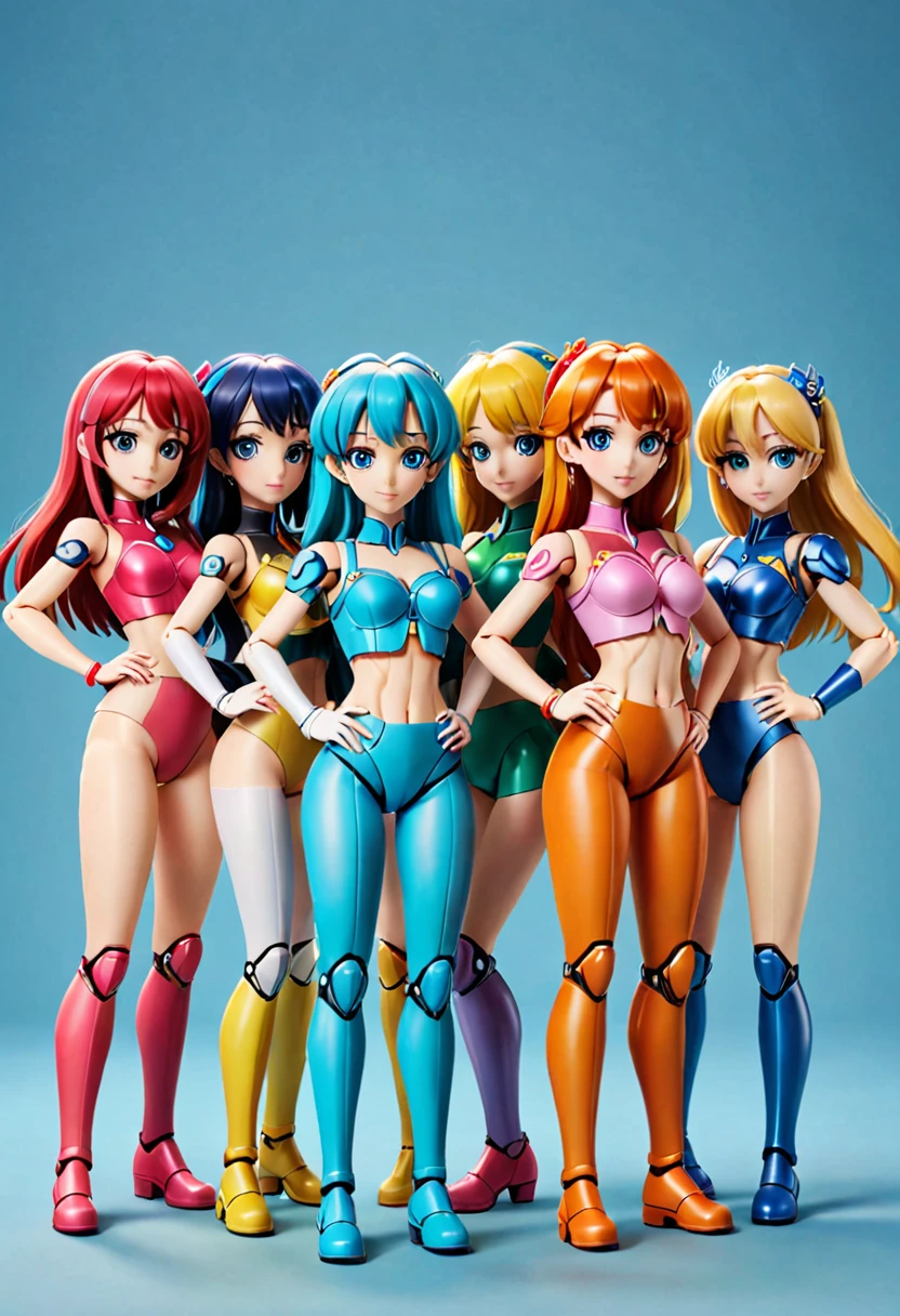 A lot of female Reploids, All are cute and pretty, Full Body Shot, Masterpiece, Group selfie