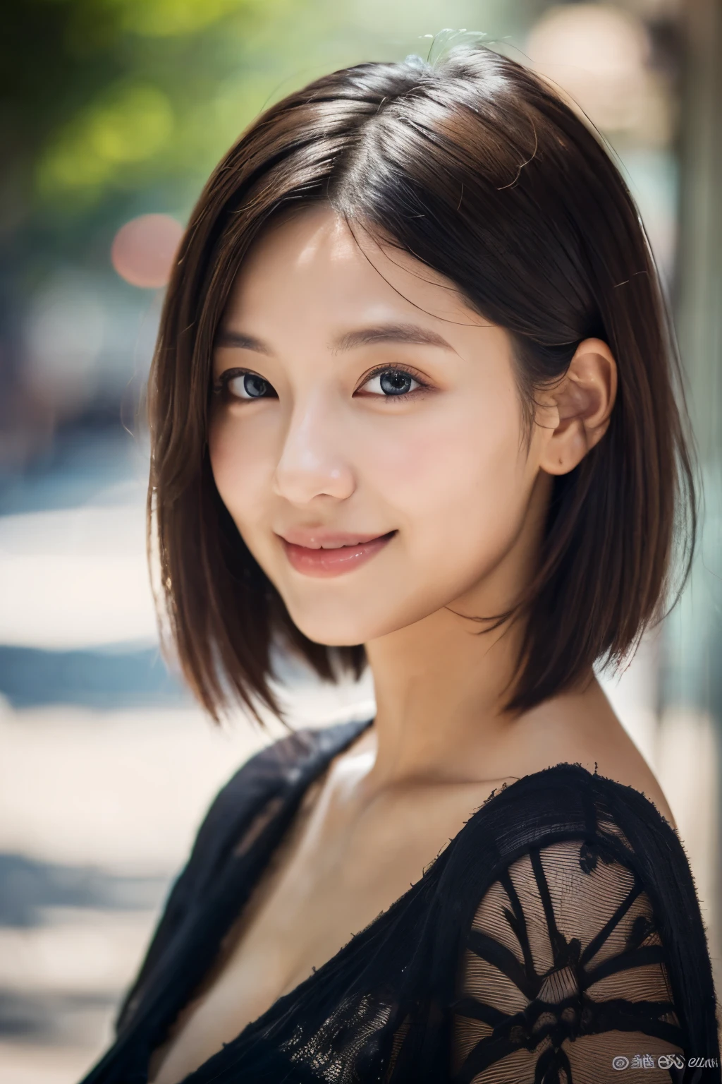 high quality,8K,4k,high resolution,woman,1 personality,(Live-action 1.2),Realistic texture,(Height 1.2),(若いwoman),(smile),looking at the camera,(fat1.2),日本のwoman,(curvy),(plump),(dress),Japanese,Yui Aragaki,Bobcut,(tall1.3),((最high quality, 8k, masterpiece: 1.3)), Perfect body beauty: 1.4, Highly detailed face and skin texture, double eyelid, Short black hair, whole body,セクシーなwomanのポートレート写真, blonde,Thin eyebrows