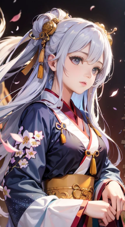 One girl, (Hanfu), Shine, Side light, wallpaper,