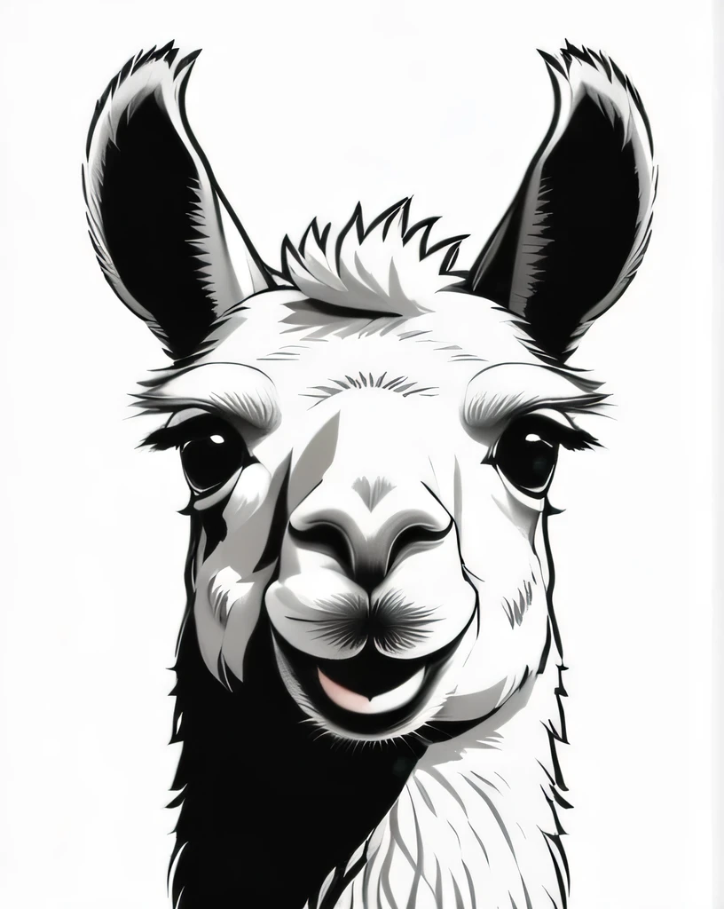 comic (Sophisticated Vector image:1.3) of (Sketch:1.3) llama a llama is looking at the camera with a fish eye lens, alpaca, portrait of a llama, lama with topknot wild fluffy llama portrait, lama, llama head, llama with dreadlocks, llama portrait, wide angle lens photography, llama, wide lens photography, animal photography, super wide lens, cute single animal, super wide angle lens, no humans, realistic, animal, grass card,(Flat style:1.3),Illustration,Behance,close portrait,(manga:1.3),beautiful,attractive,handsome,trending on ArtStation,DeviantArt contest winner,CGSociety,ultrafine,detailed,studio lighting . graphic illustration, comic art, graphic novel art, vibrant, highly detailed