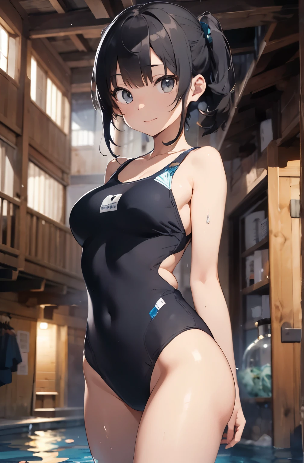High resolution、
一人のbeautiful若い女性、
Japanese anime style,
(Masterpiece 1.5),super high quality, Very detailed,Perfect drawing,NFSW、beautiful woman、beautiful, Glowing Skin、A kind smile、beautiful black hair、Braiding、(((beautiful水着)))、(((Luxury Swimwear))),3D、16K Illustrations、((Clear Face))、High resolution、Nice background、beautiful background、Spotlight、Vibrant colors、(((Detail View)))、Perfect beauty,beautiful指,beautiful手,Points First,nail,Place your arms behind your back,Wakame seaweed、Wakame seaweed、Wakame seaweed、Wakame seaweed、Wakame seaweed、Wakame seaweed、Wakame seaweed、